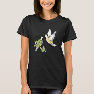 Two Turtle Doves 12 Days Of Christmas Xmas Pajamas T-Shirt