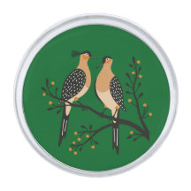 Two Turtle Doves Cut-Out Stencil Retro Style 7