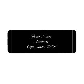 Two Tuxedos with Red Rose Return Address Label