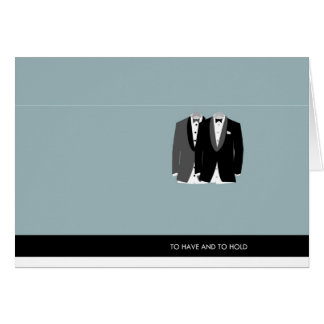 Two Tuxes - To Have and to Hold Cards