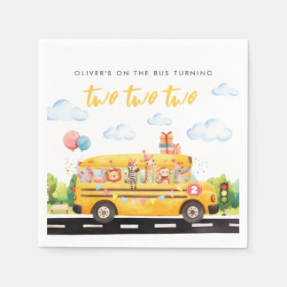 Two Two Two School Bus Napkins