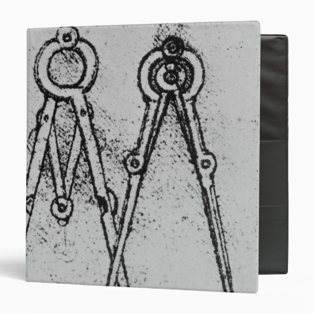 Two types of adjustable-opening compass binder (Front/Inside)