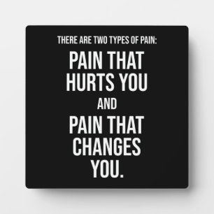 Two Types Of Pain - Gym, Success, Hustle Plaque
