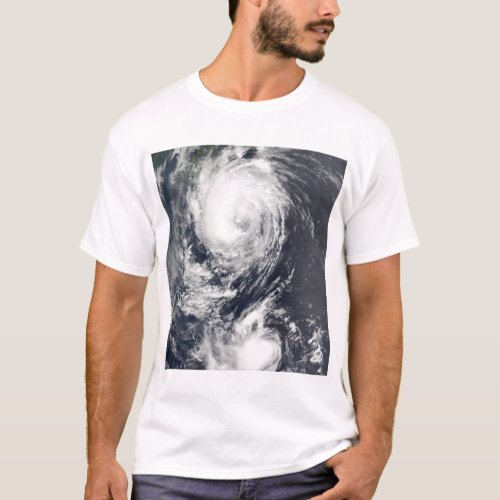 Two Typhoon systems approaching the Far East T_Shirt