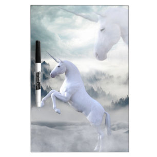 Two Unicorns Dry Erase Board
