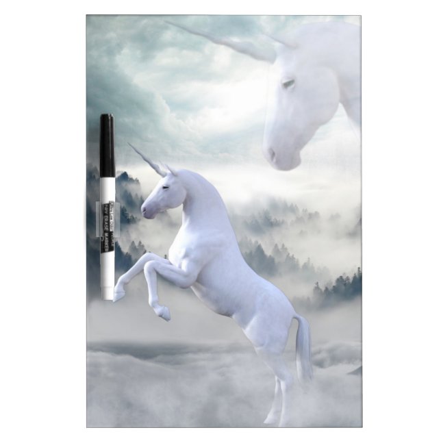 Two Unicorns Dry Erase Board (Front)