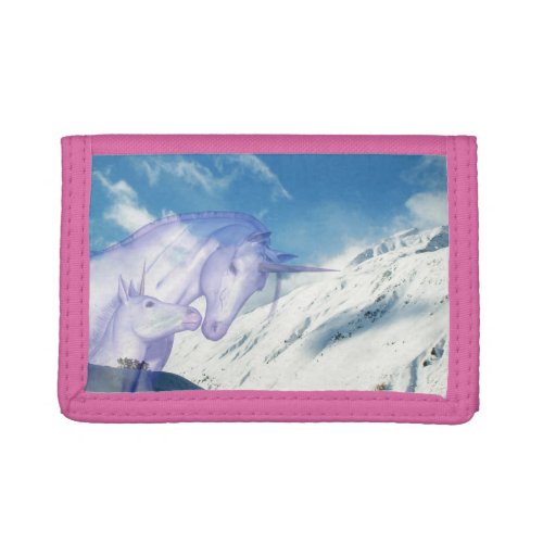 Two Unicorns Trifold Wallet