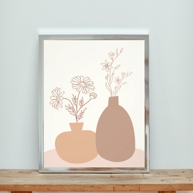  Two Vases of Flowers: A Modern Abstract  Photo Print (Creator Uploaded)