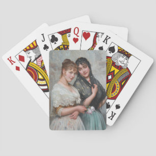 Two Venetian Women (Italian Art) Poker Cards