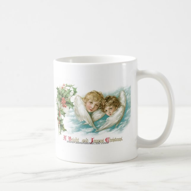Two Victorian Children as Angels Coffee Mug (Right)