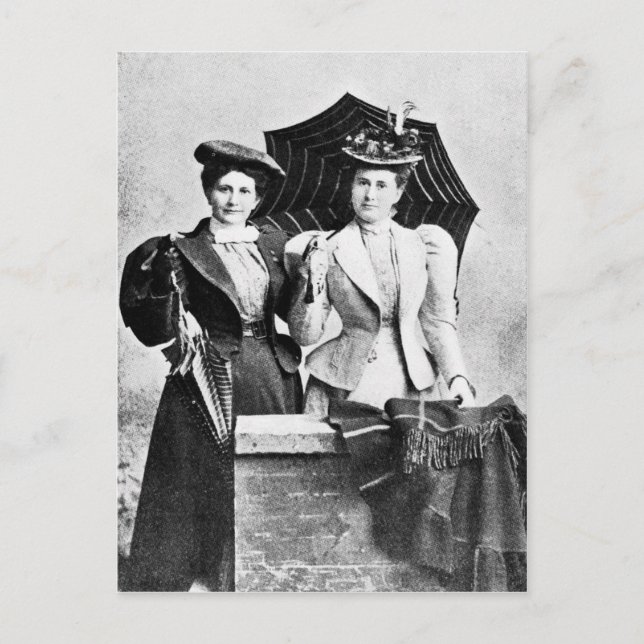 Two Victorian women, 1898 Postcard (Front)