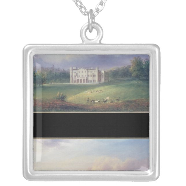 Two Views of Apley Priory Silver Plated Necklace (Front)