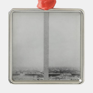 Two views of the construction of the Eiffel 2 Metal Ornament