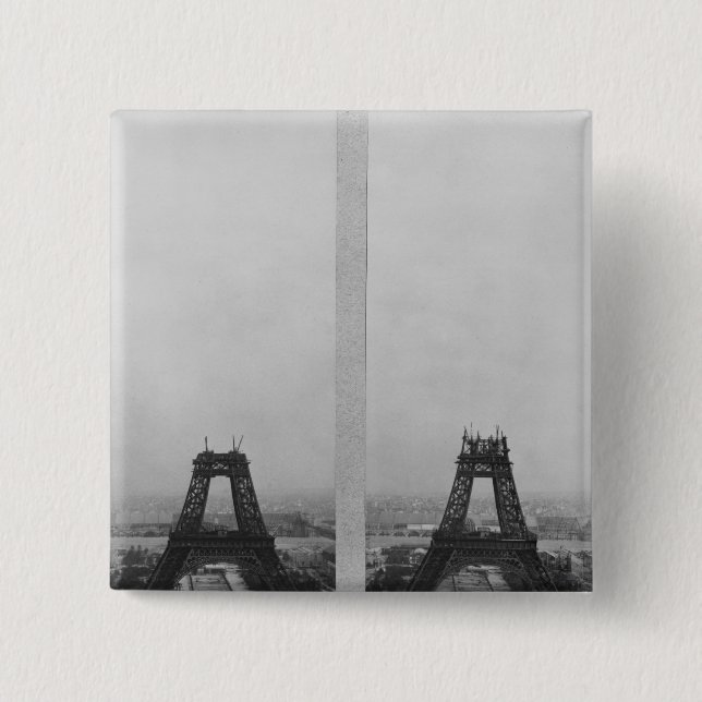 Two views of the construction of the Eiffel Button (Front)