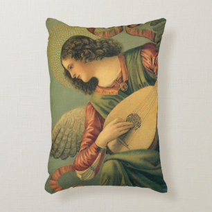 Two Vintage Renaissance Angels by Melozzo da Forli Accent Pillow