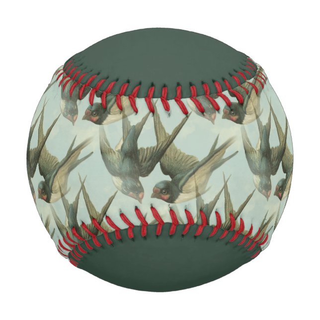 Two Vintage Swallows Baseball (Front)