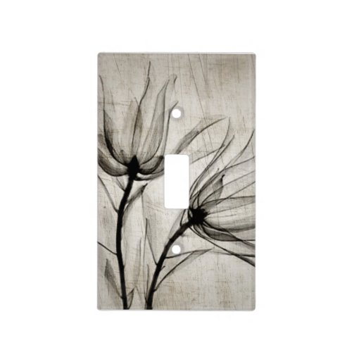 Two Vintage X_Ray Flowers Light Switch Cover