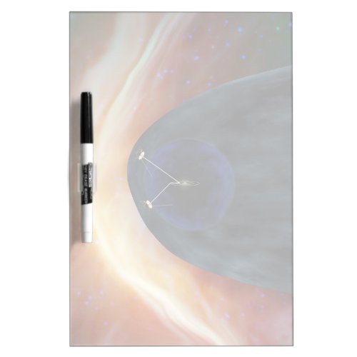 Two Voyager Spacecraft Exploring Turbulent Space Dry Erase Board