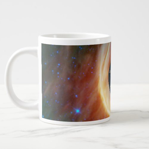 Two Voyager Spacecraft Exploring Turbulent Space Giant Coffee Mug