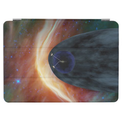 Two Voyager Spacecraft Exploring Turbulent Space iPad Air Cover