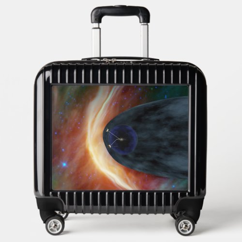 Two Voyager Spacecraft Exploring Turbulent Space Luggage