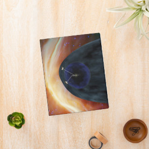 Two Voyager Spacecraft Exploring Turbulent Space. Mini Binder