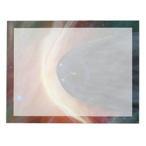 Two Voyager Spacecraft Exploring Turbulent Space. Notepad