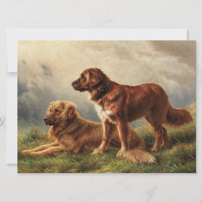 Two Watchful Dogs Card (Front)