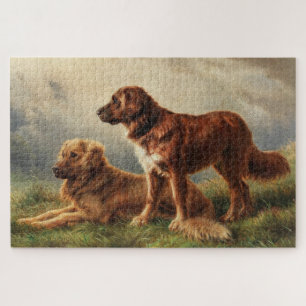 Two Watchful Dogs Jigsaw Puzzle