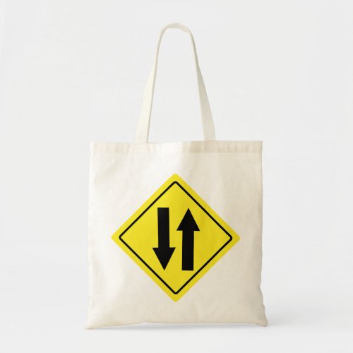 Two Way Traffic Sign Budget Tote Bag
