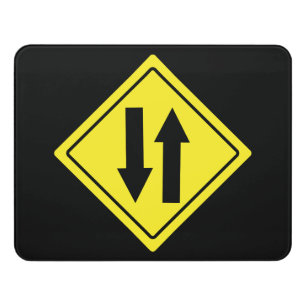 Two Way   Traffic Sign   Modern Room Sign