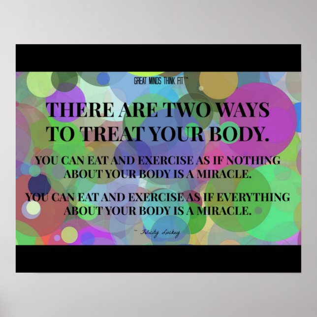 Two Ways to Treat Your Body: Bubbles Poster (Front)