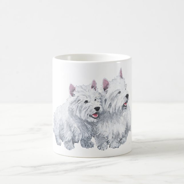 Two Westies Coffee Mug (Center)