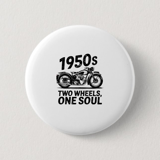 Two-Wheel, One-Soul Motorcycle Button (Front)