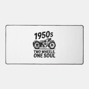 Two-Wheel, One-Soul Motorcycle Desk Mat
