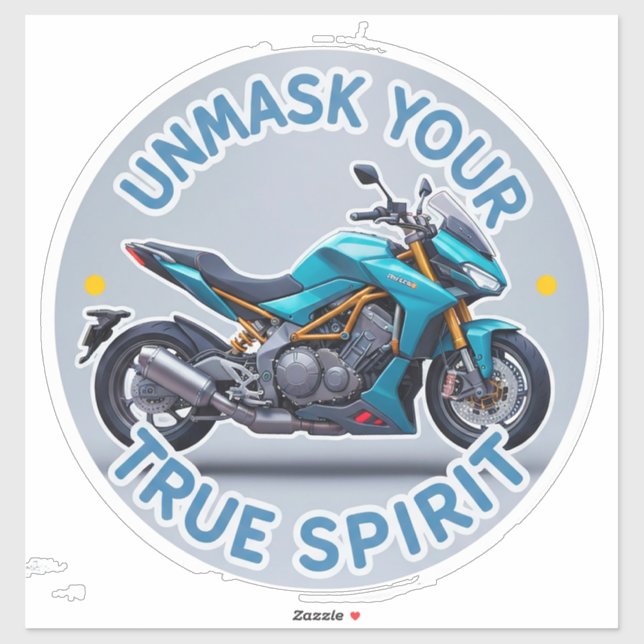 Two Wheels Motorcycle Sticker Art (Sheet)