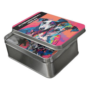 Two Whippets puzzle with custom text