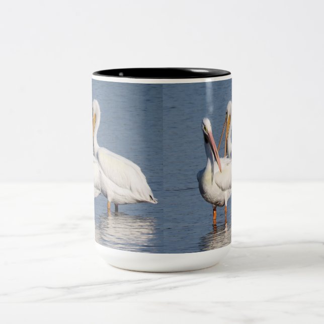 Two White Pelicans Mug (Center)