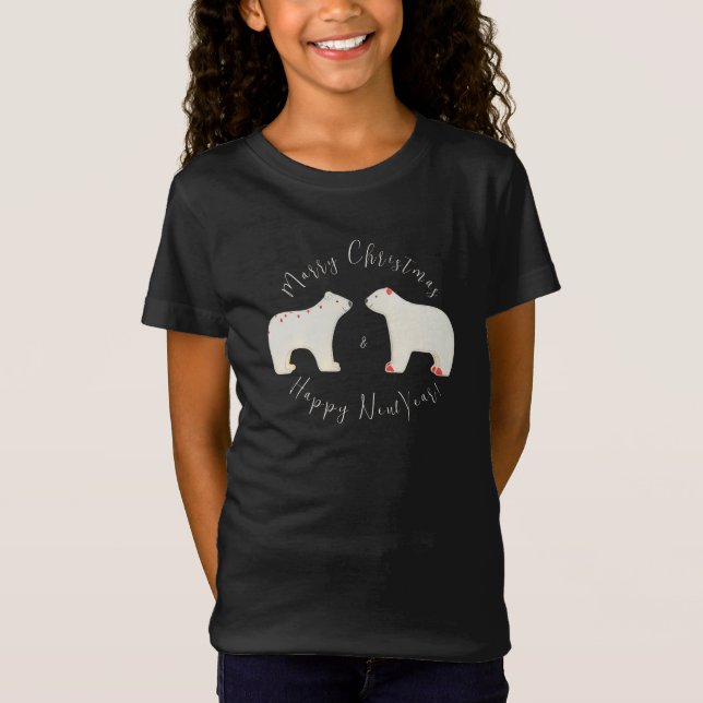 Two white polar bears T-Shirt (Front)