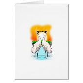 Two Whooping Cranes Kissing (Front)