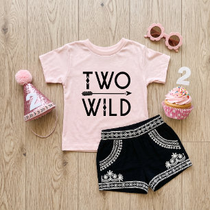Two Wild 2nd Birthday Boy or Girl Toddler T-shirt