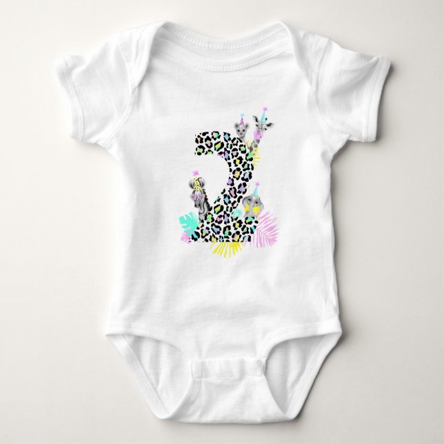 Two wild Birthday bodysuit (Front)