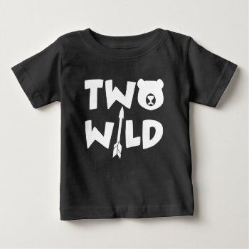 Two Wild Birthday Boy Baby T-shirt by nasakom at Zazzle