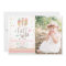 Two Wild Birthday Girl Pink Gold 2nd Boho Feathers