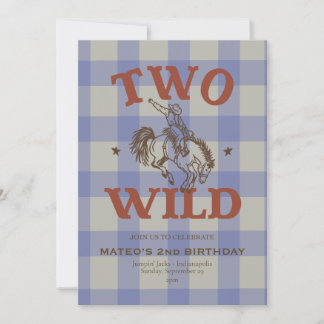 Two Wild Birthday Invitation