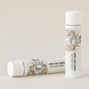 Two Wild Boys Birthday Bash Favor Lip Balm