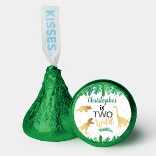 Two Wild Dinosaur Boys 2nd Birthday Party Hershey®'s Kisses®