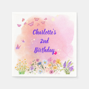 "Two Wild & Full of Wonder" 2nd Birthday Party Napkins