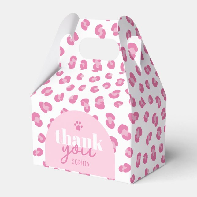 Two Wild Girl 2nd Birthday Party Favor Box (Front Side)