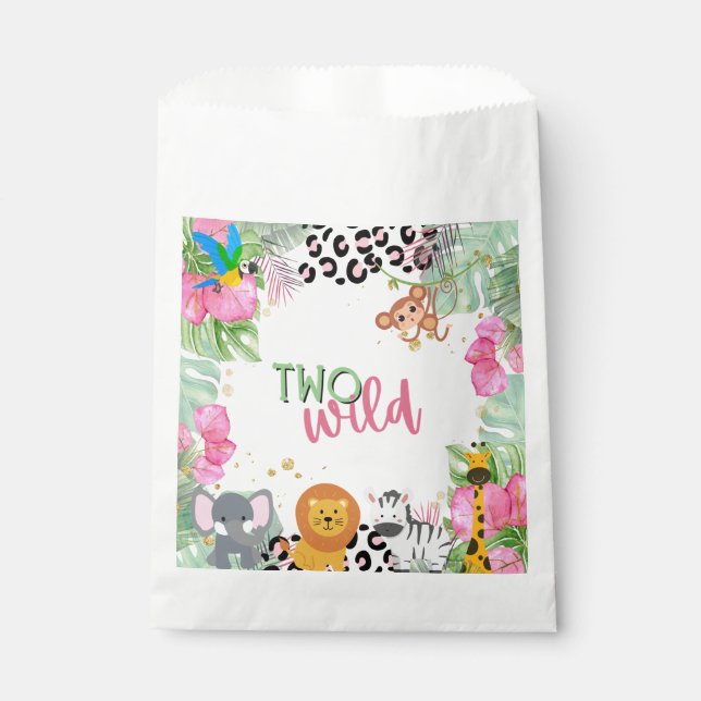 Two Wild Girls Favor Bags (Front)